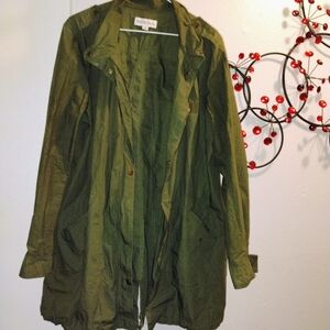 Unisex Utility Jacket Forest Green XXL Merona Adjustable strap Combat Fall